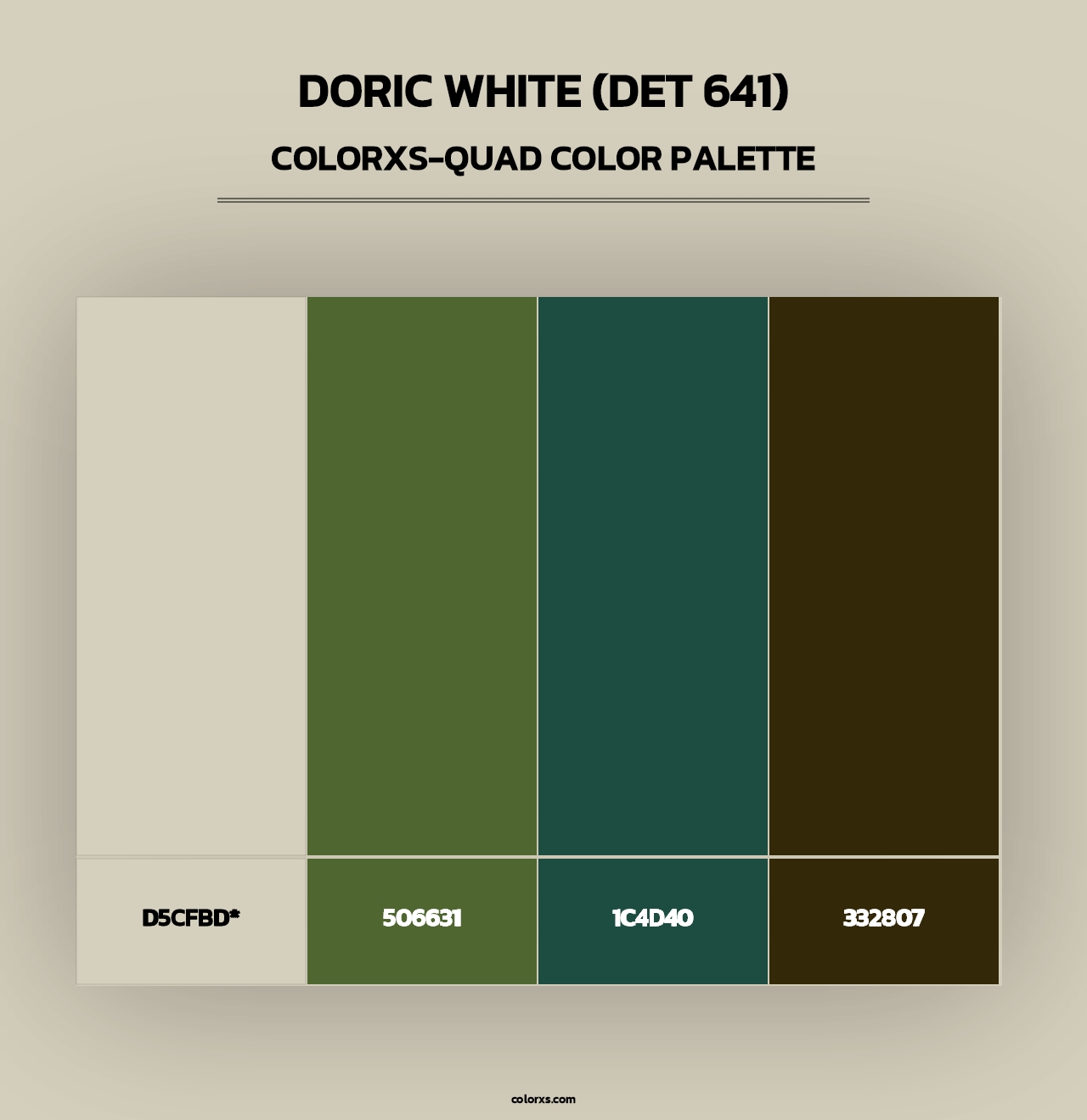 Doric White (DET 641) - Colorxs Quad Palette