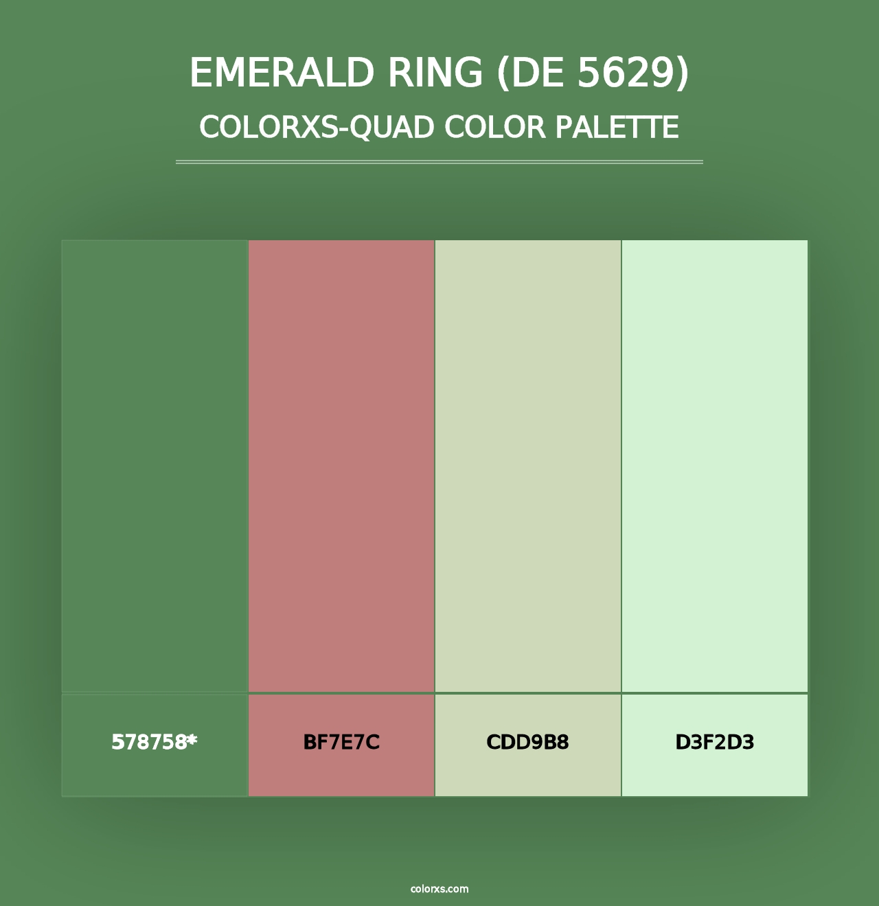 Emerald Ring (DE 5629) - Colorxs Quad Palette