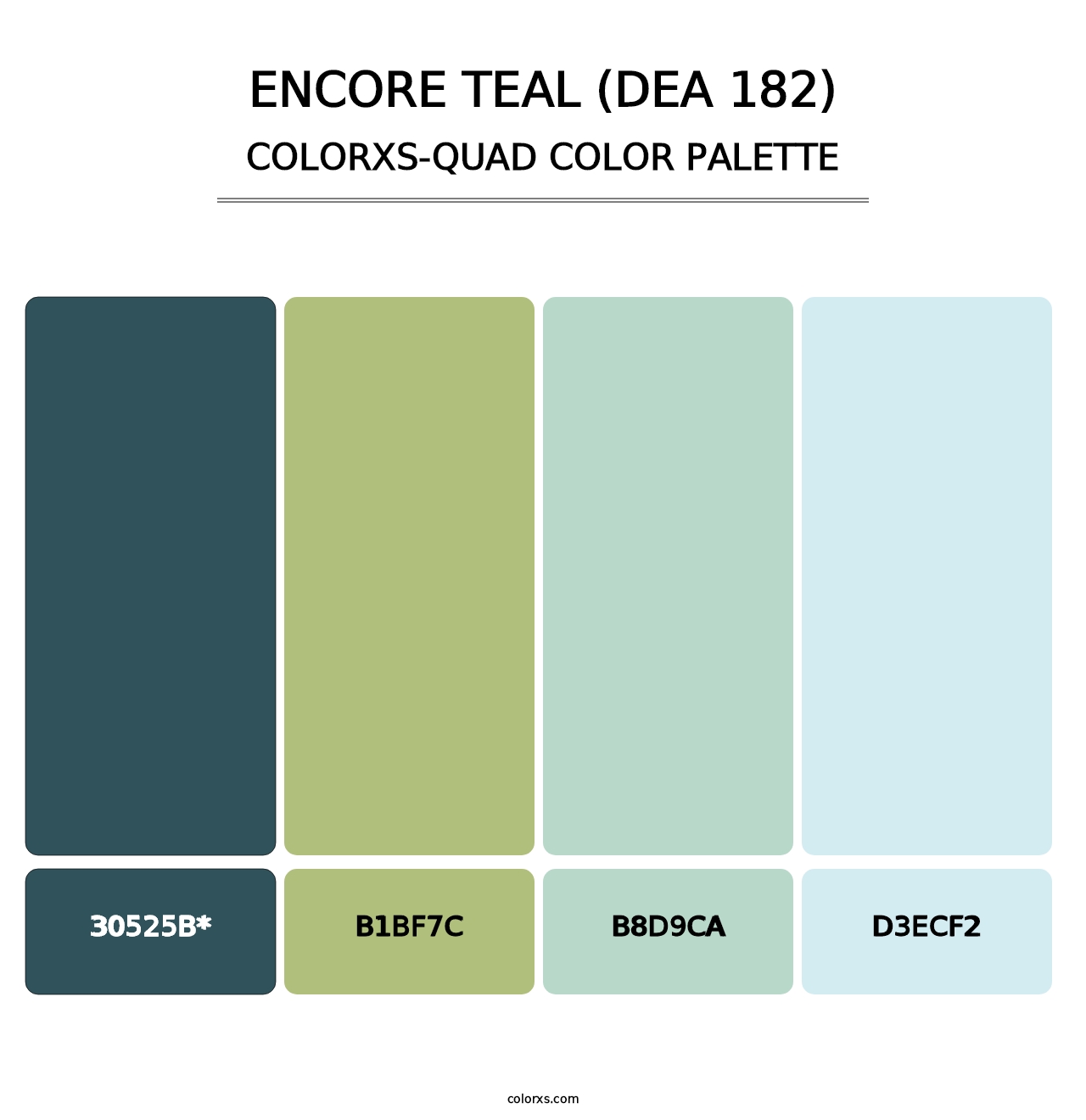 Encore Teal (DEA 182) - Colorxs Quad Palette