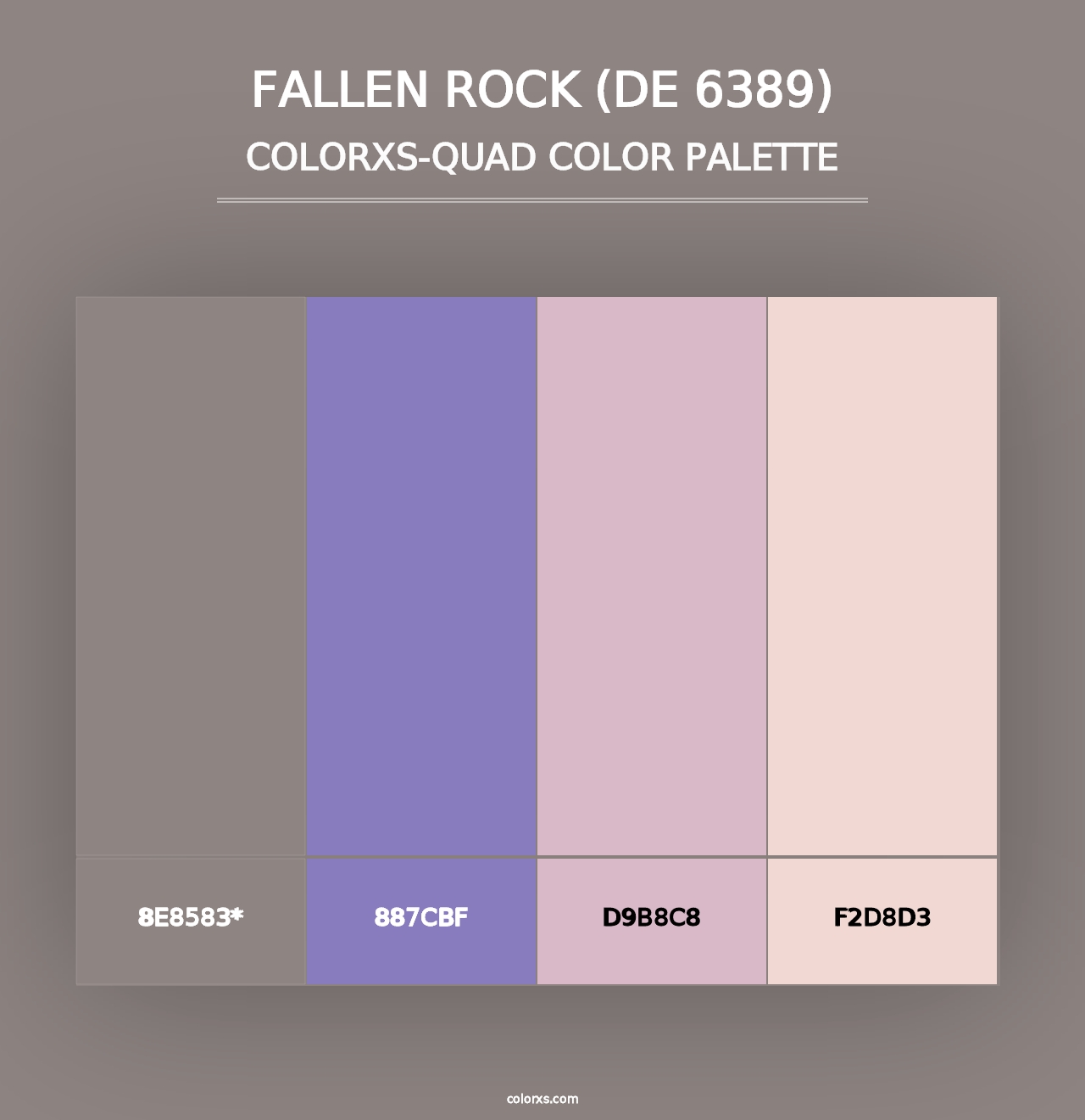 Fallen Rock (DE 6389) - Colorxs Quad Palette