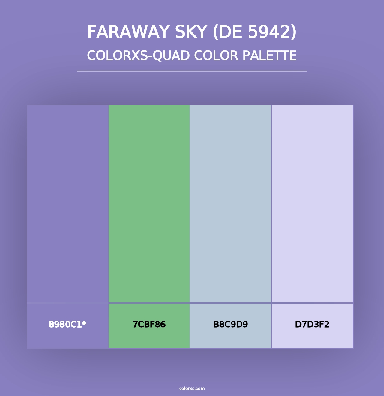 Faraway Sky (DE 5942) - Colorxs Quad Palette