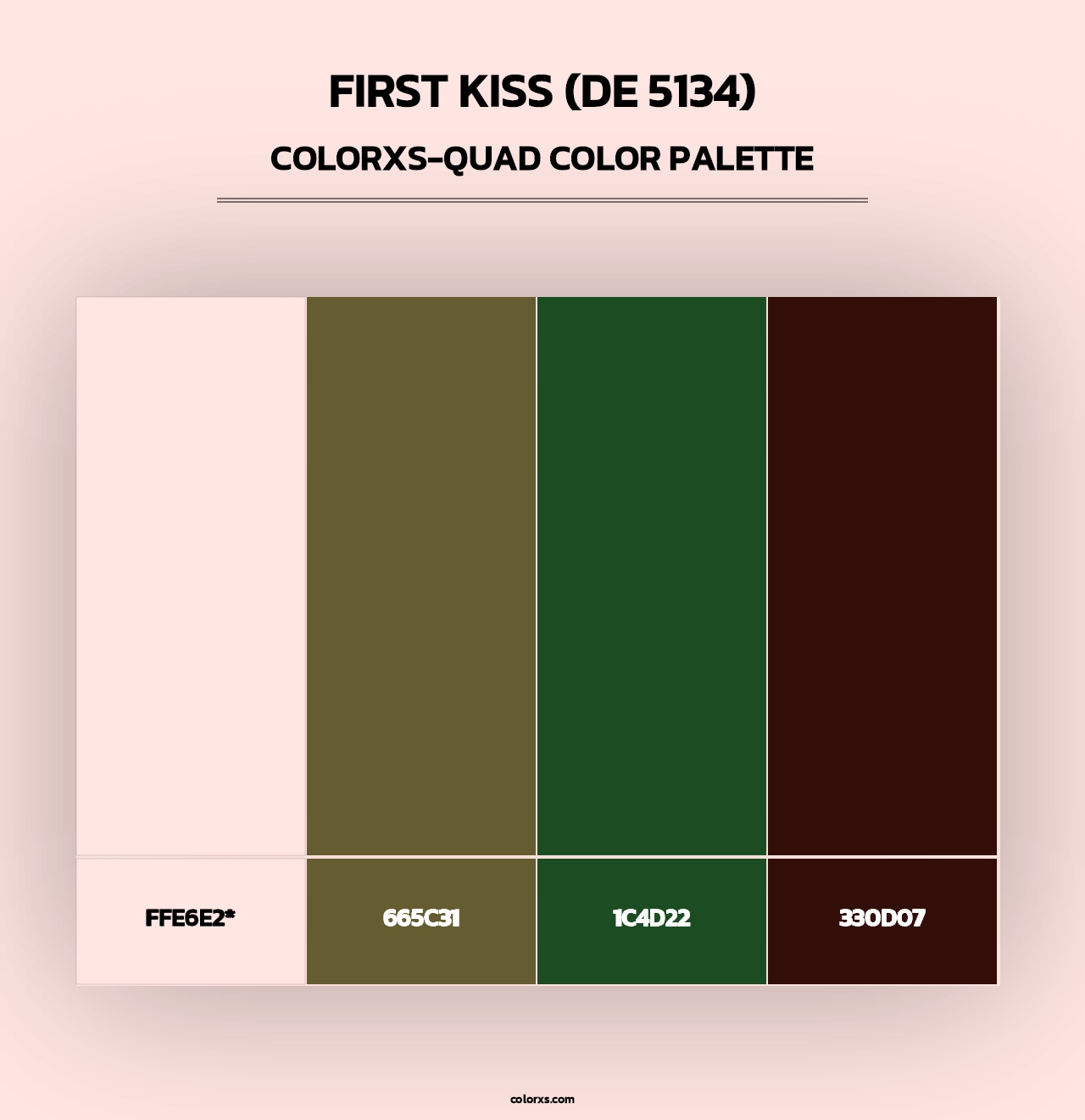 First Kiss (DE 5134) - Colorxs Quad Palette