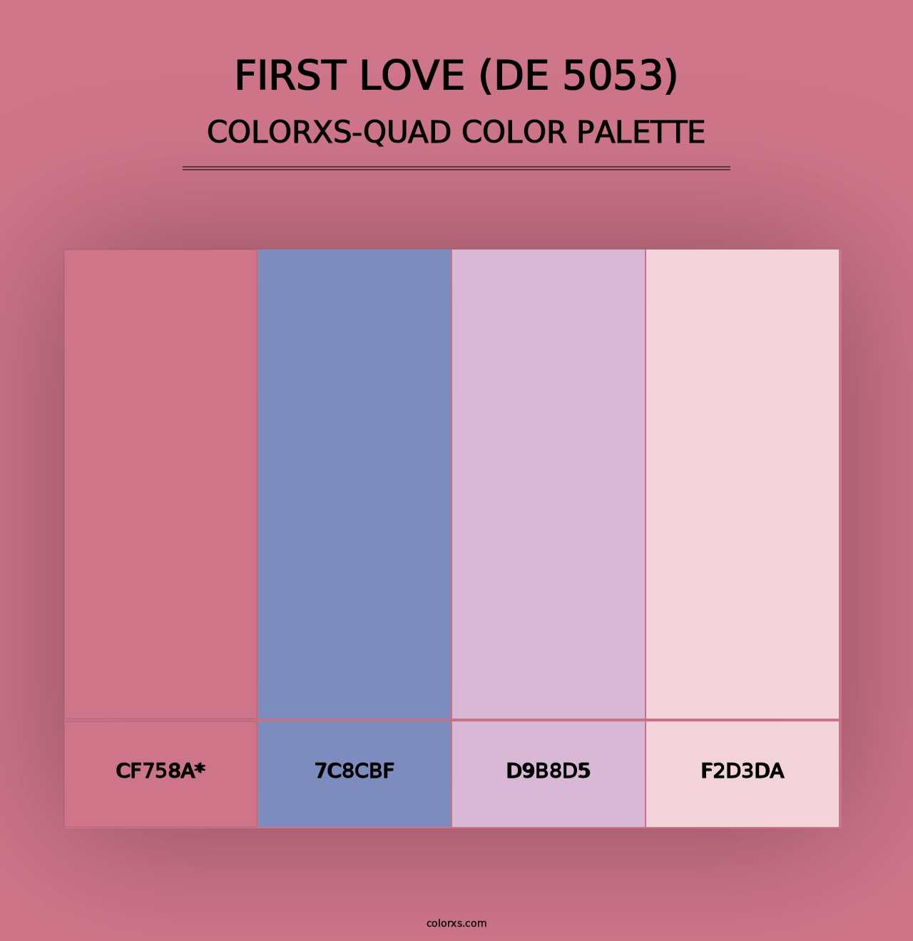 First Love (DE 5053) - Colorxs Quad Palette