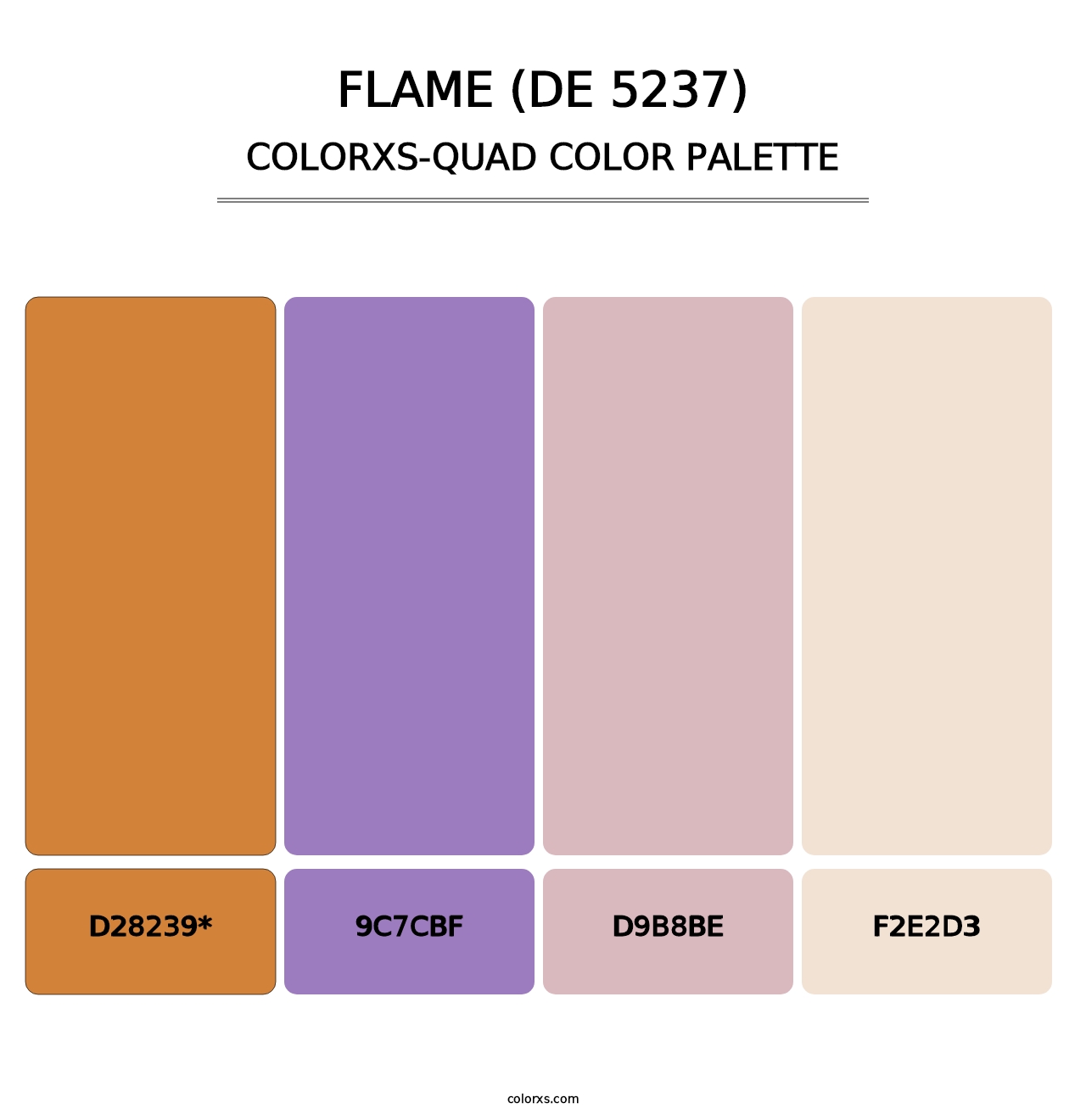 Flame (DE 5237) - Colorxs Quad Palette