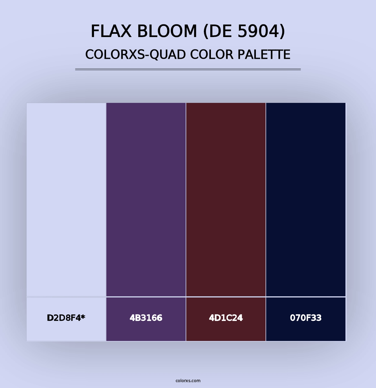 Flax Bloom (DE 5904) - Colorxs Quad Palette