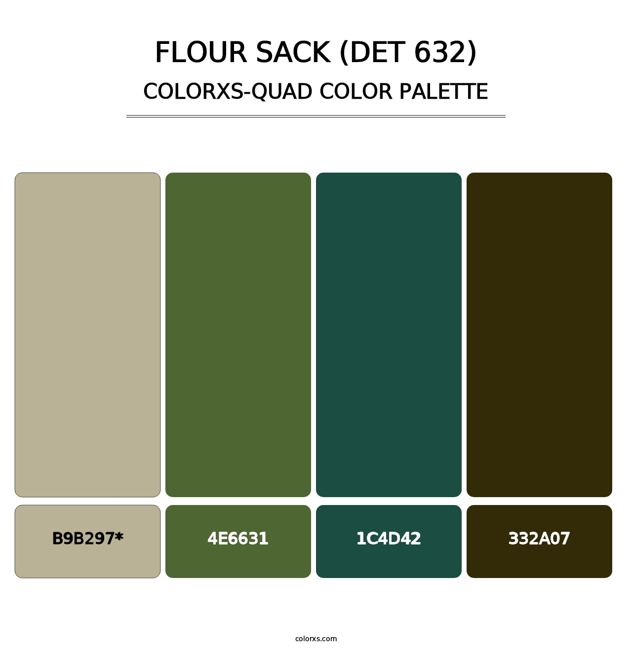 Flour Sack (DET 632) - Colorxs Quad Palette