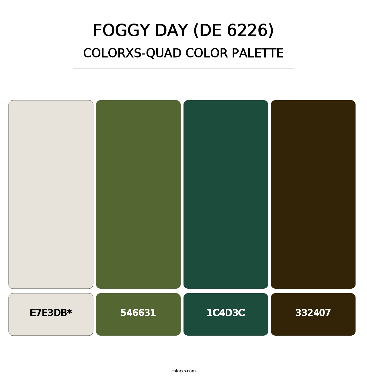 Foggy Day (DE 6226) - Colorxs Quad Palette