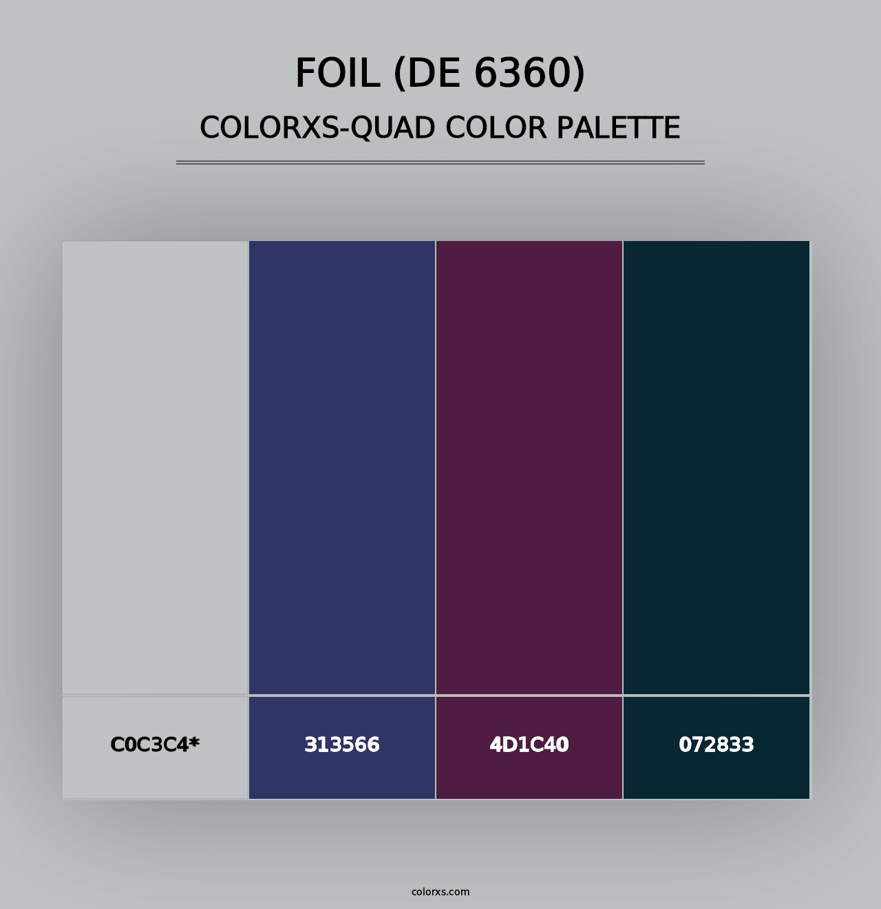 Foil (DE 6360) - Colorxs Quad Palette