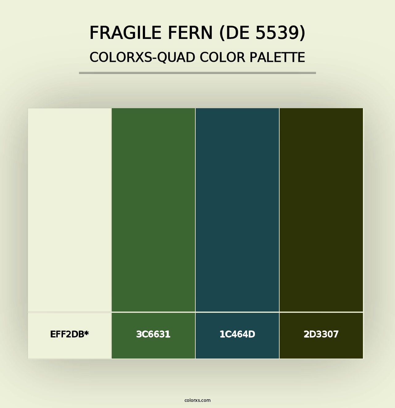 Fragile Fern (DE 5539) - Colorxs Quad Palette