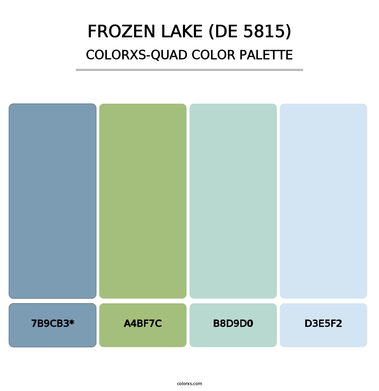 Frozen Lake (DE 5815) - Colorxs Quad Palette