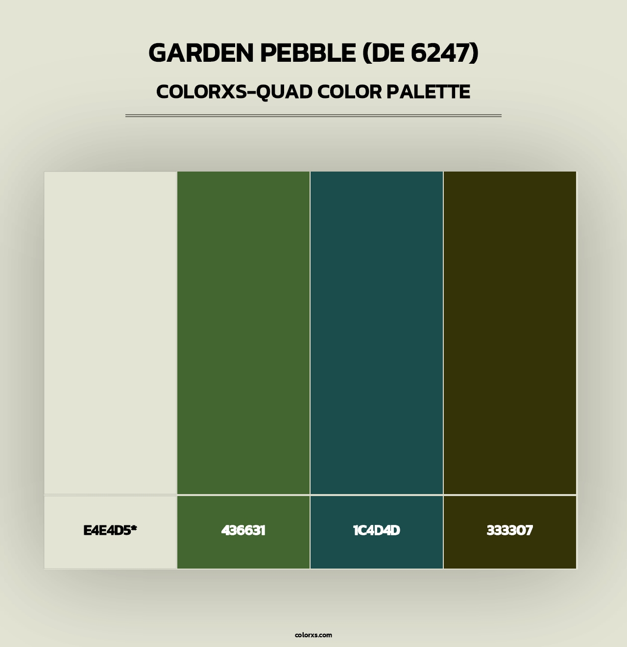 Garden Pebble (DE 6247) - Colorxs Quad Palette