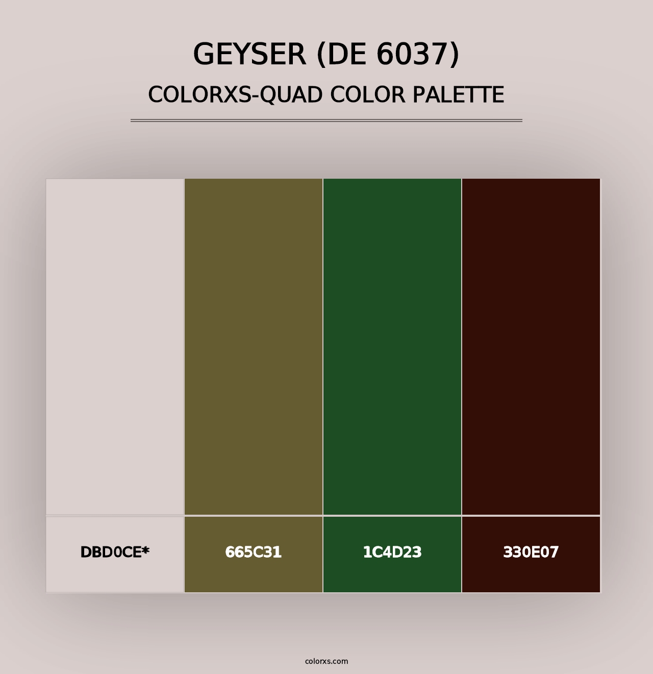 Geyser (DE 6037) - Colorxs Quad Palette