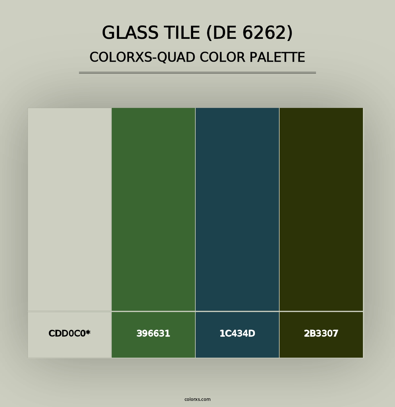 Glass Tile (DE 6262) - Colorxs Quad Palette