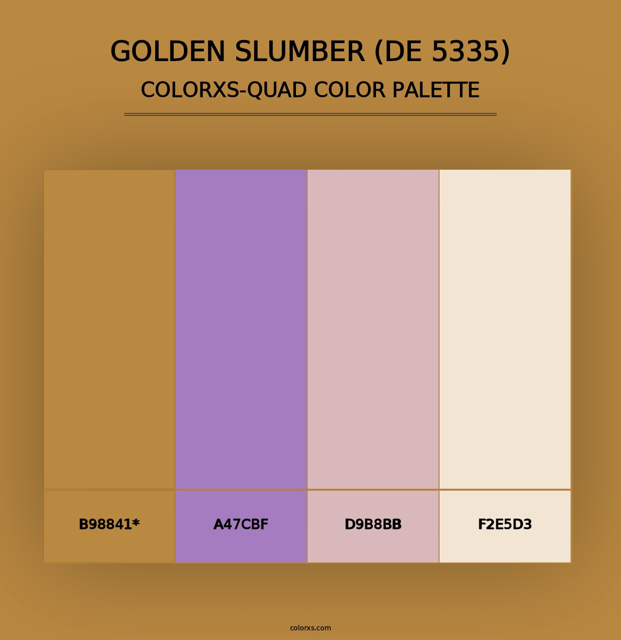 Golden Slumber (DE 5335) - Colorxs Quad Palette