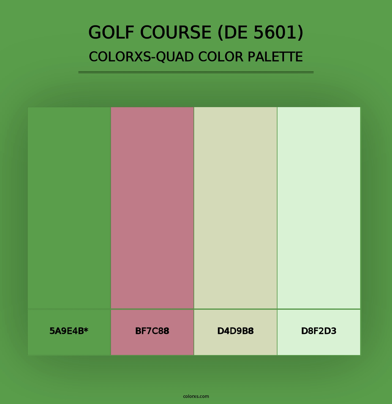 Golf Course (DE 5601) - Colorxs Quad Palette