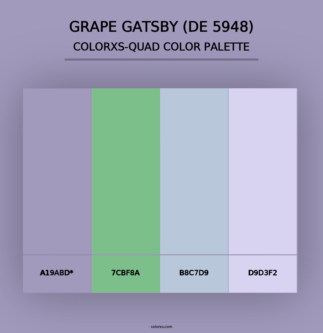 Grape Gatsby (DE 5948) - Colorxs Quad Palette