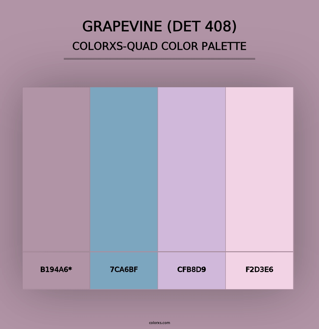 Grapevine (DET 408) - Colorxs Quad Palette