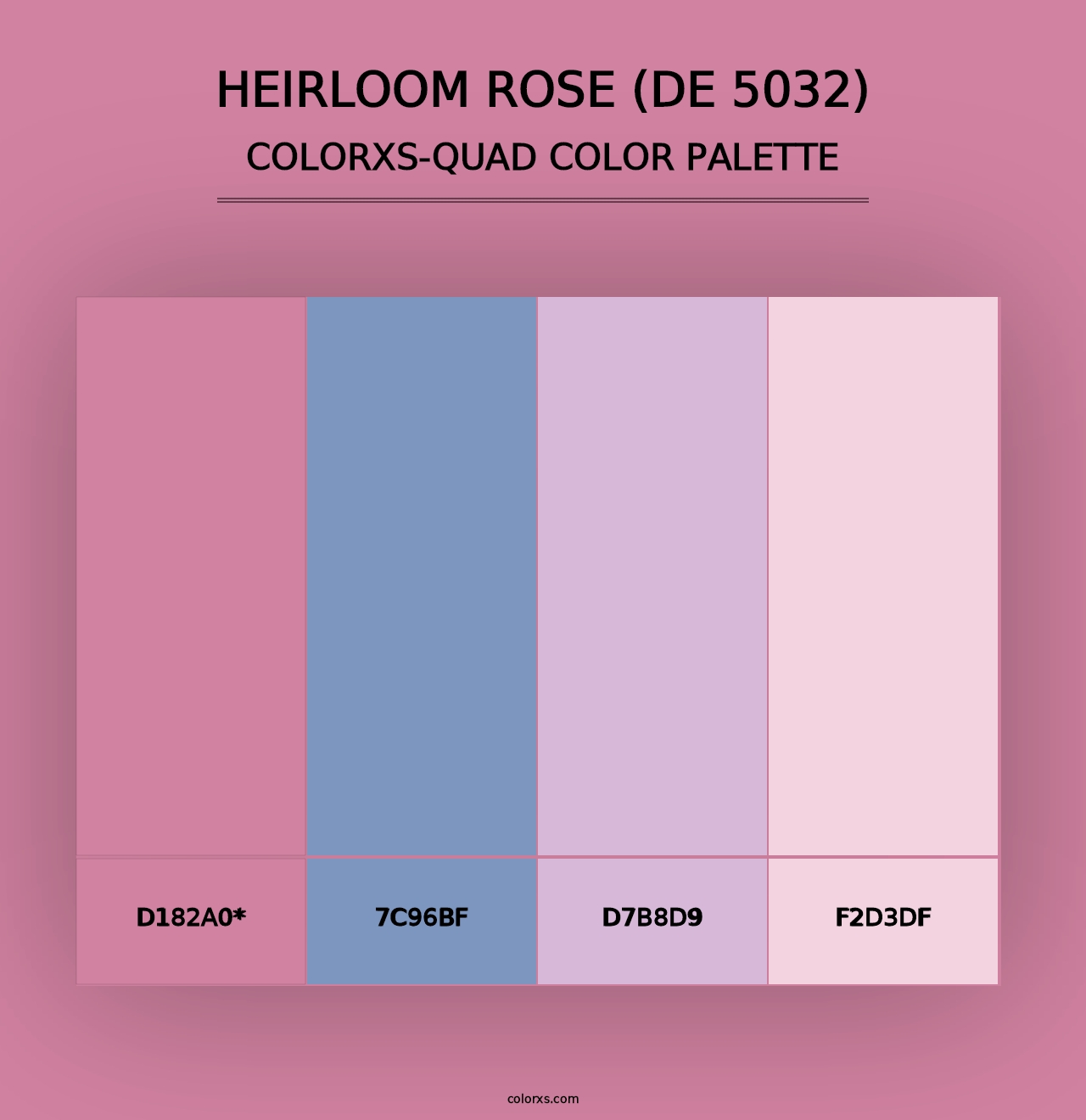 Heirloom Rose (DE 5032) - Colorxs Quad Palette