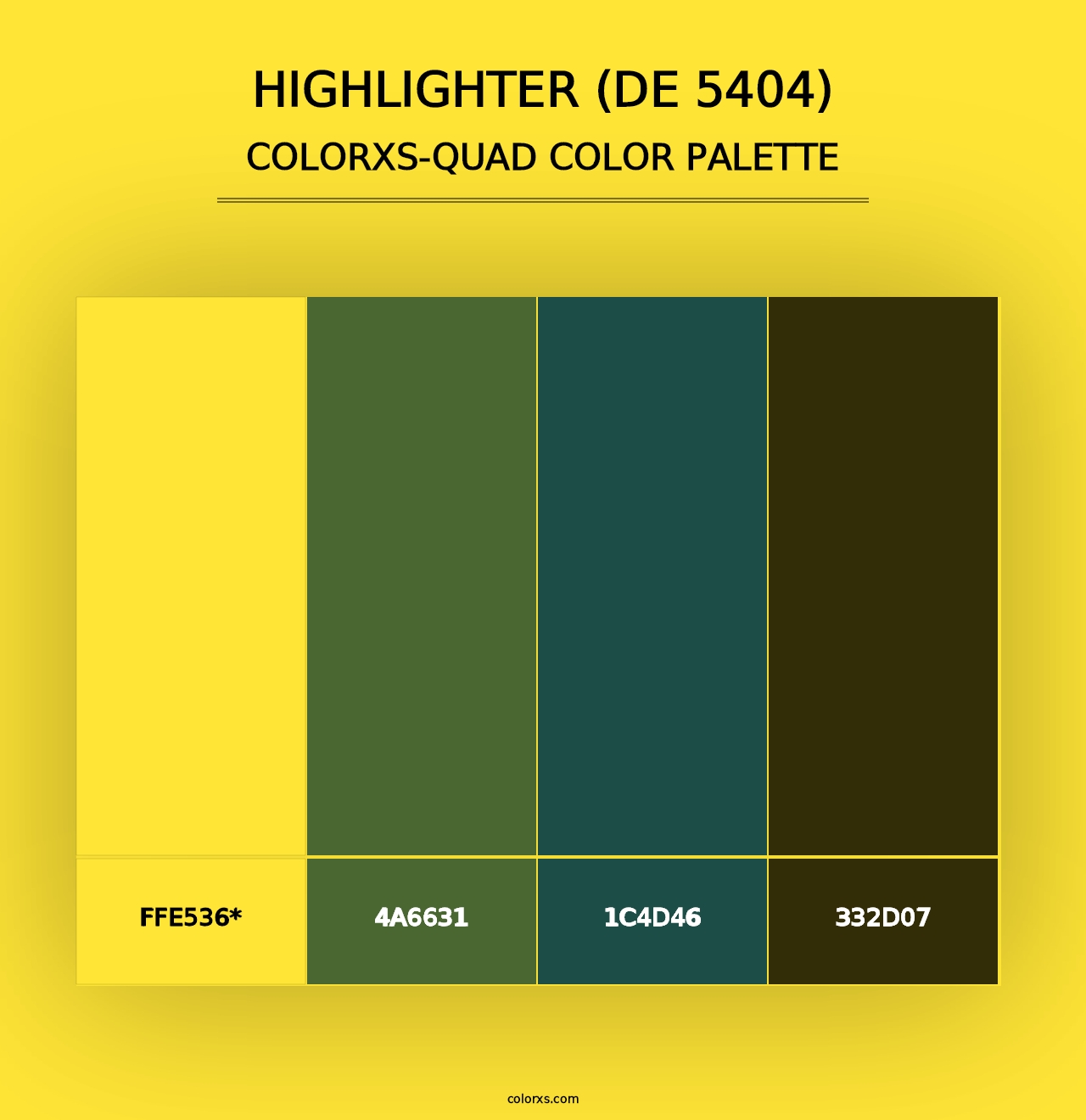 Highlighter (DE 5404) - Colorxs Quad Palette