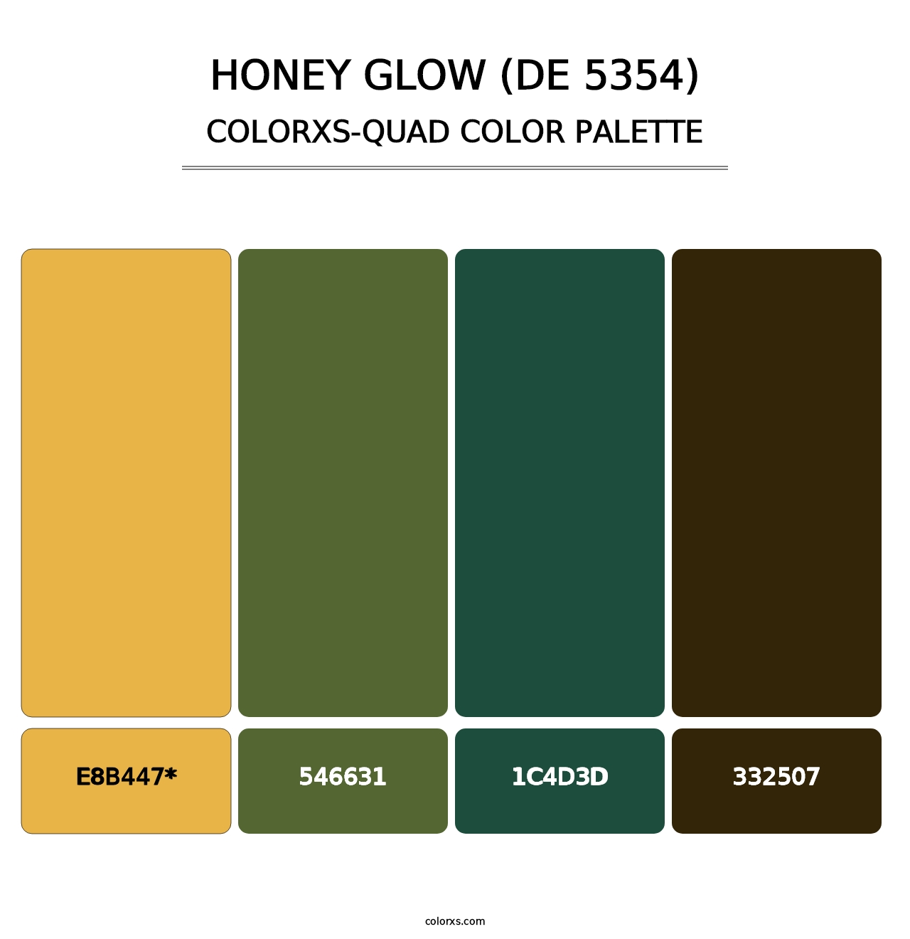 Honey Glow (DE 5354) - Colorxs Quad Palette