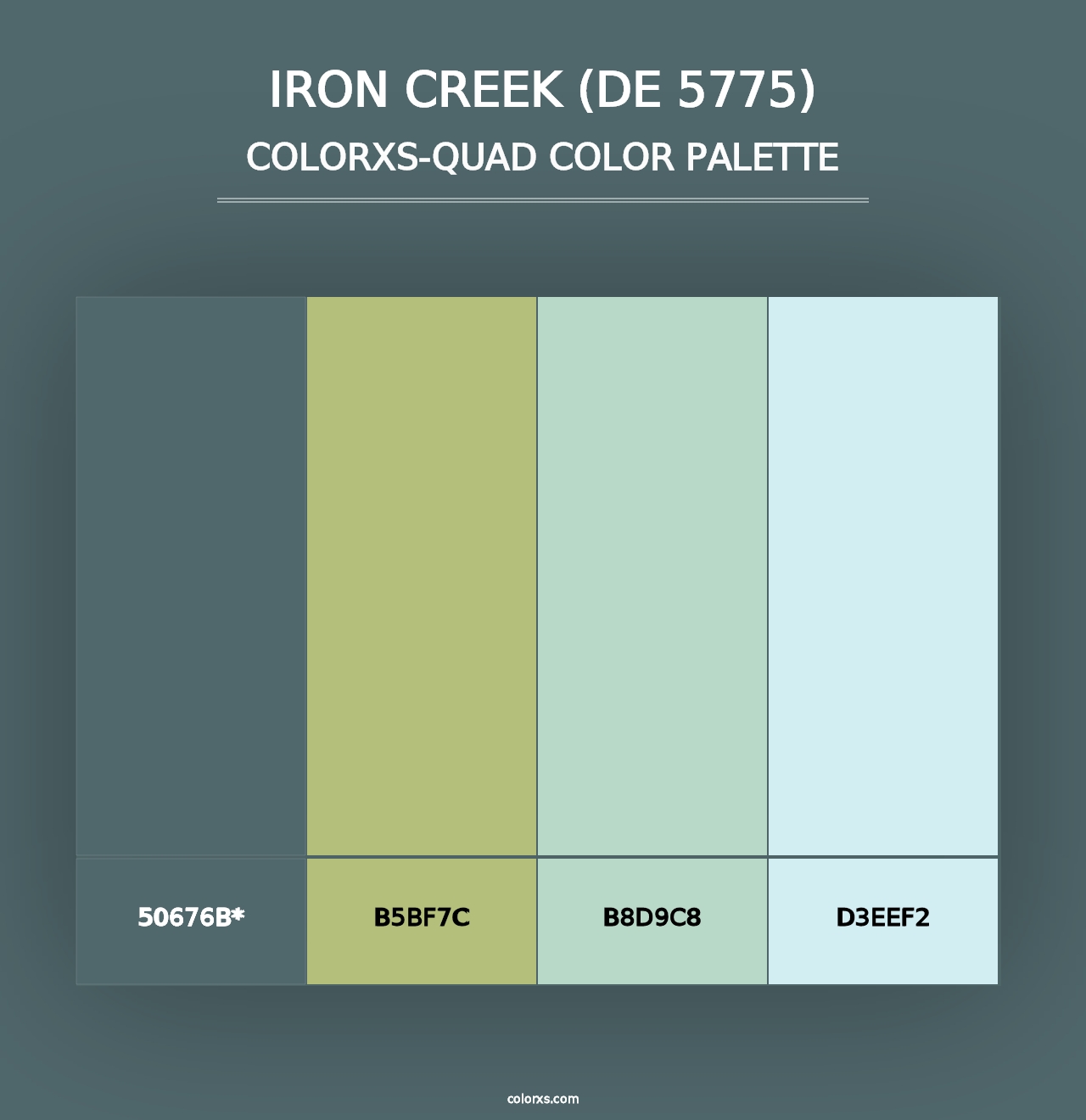 Iron Creek (DE 5775) - Colorxs Quad Palette