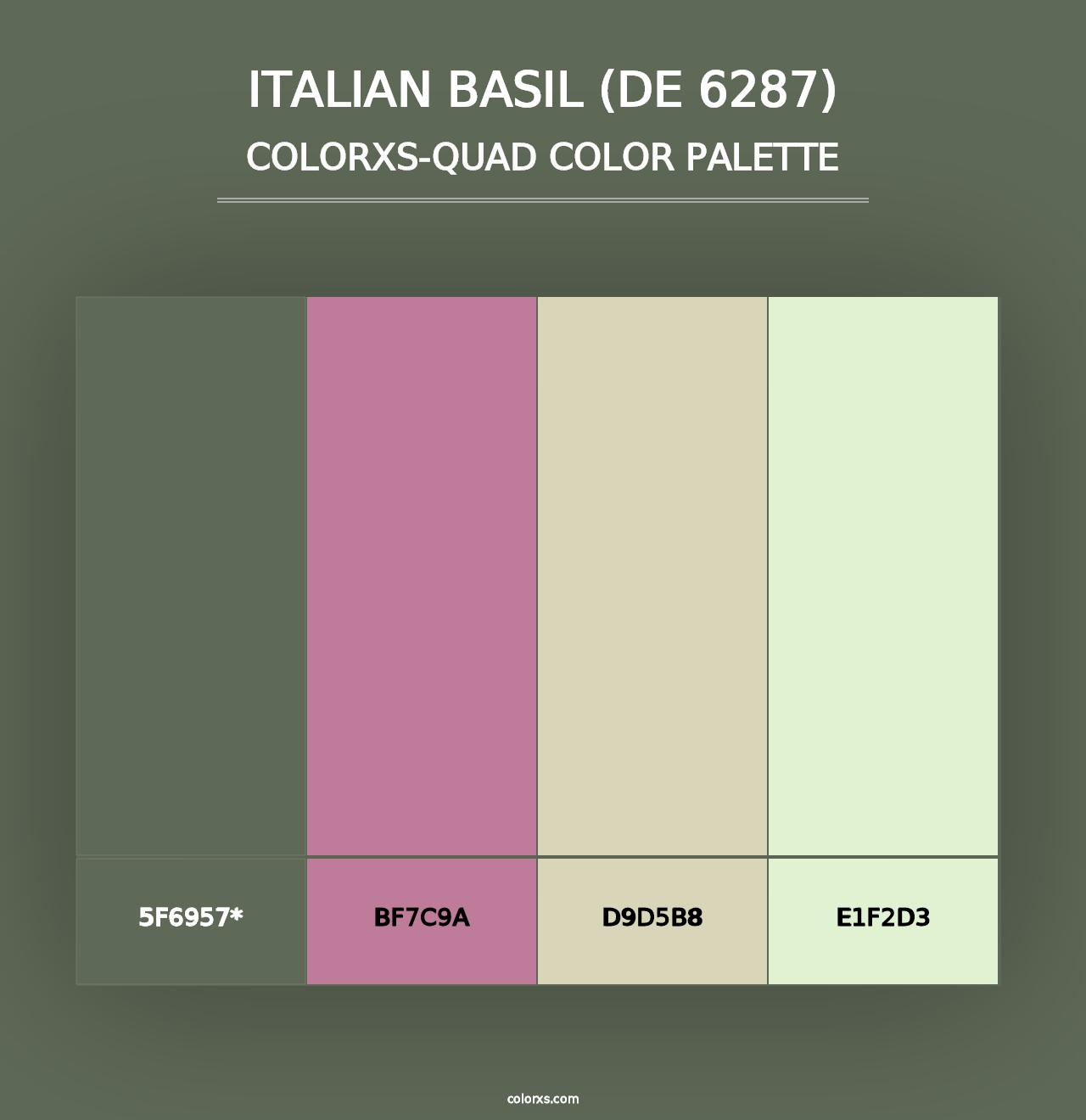 Italian Basil (DE 6287) - Colorxs Quad Palette