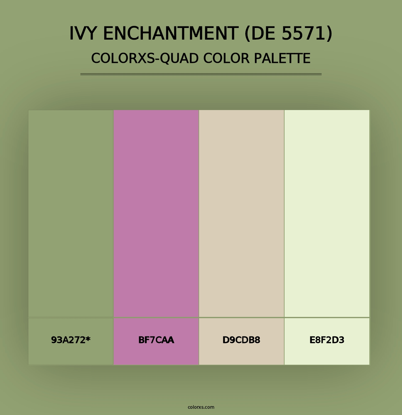 Ivy Enchantment (DE 5571) - Colorxs Quad Palette