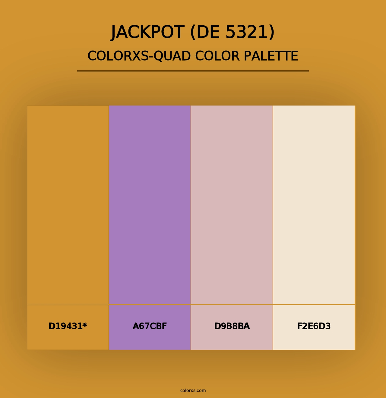 Jackpot (DE 5321) - Colorxs Quad Palette