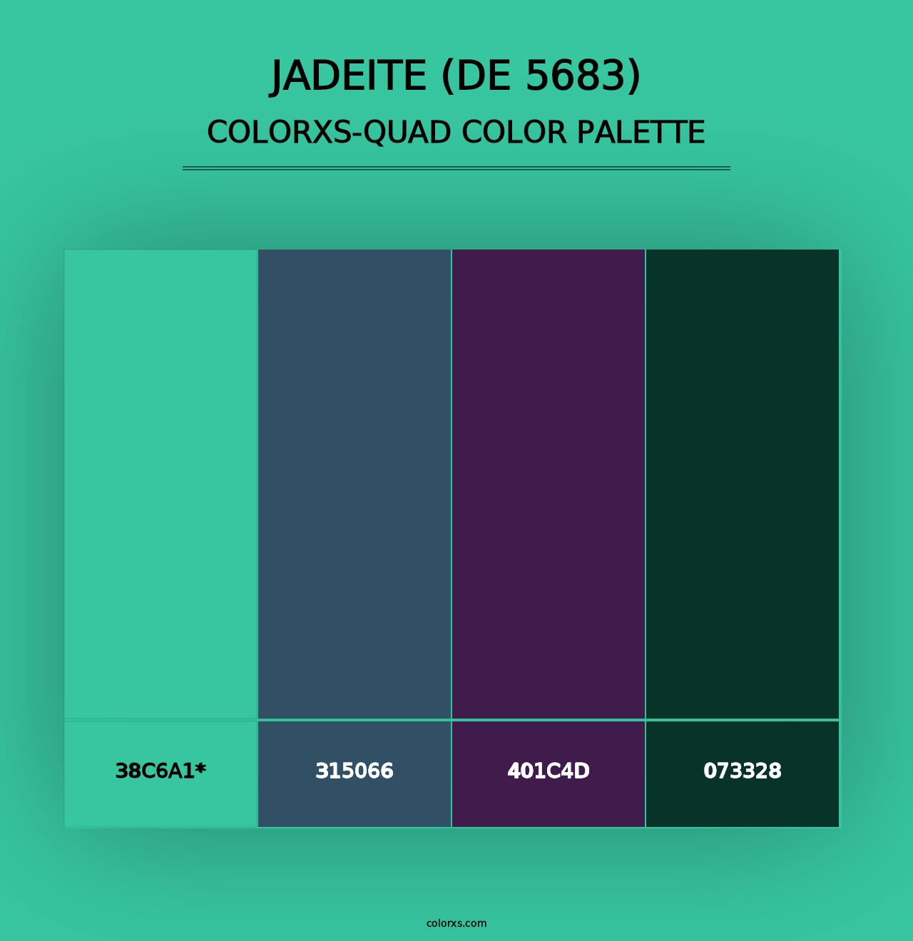 Jadeite (DE 5683) - Colorxs Quad Palette