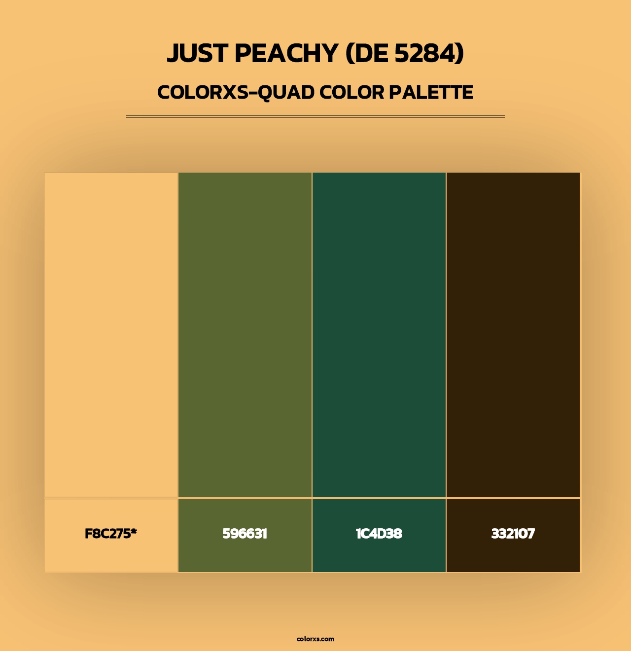 Just Peachy (DE 5284) - Colorxs Quad Palette