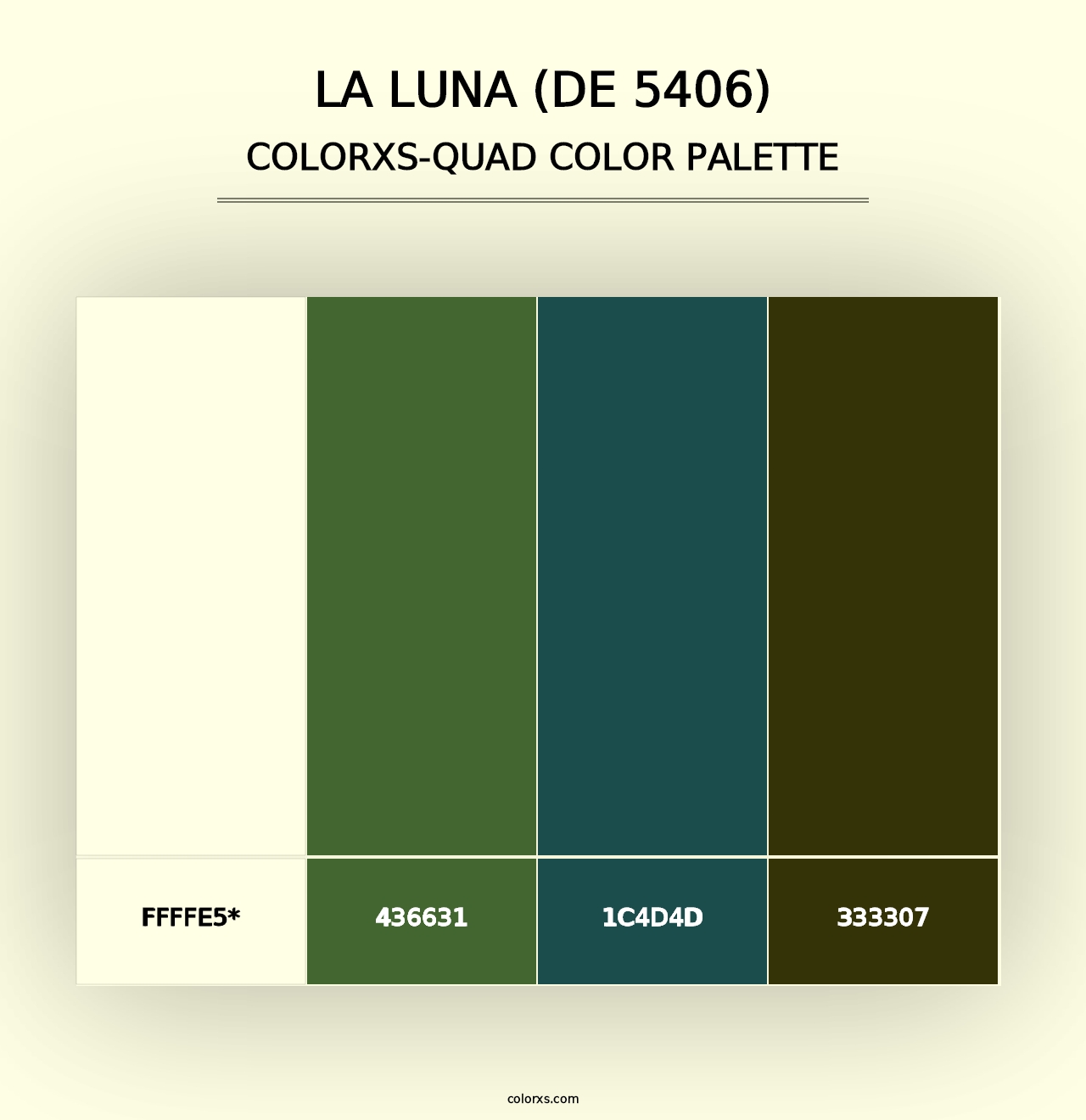 La Luna (DE 5406) - Colorxs Quad Palette