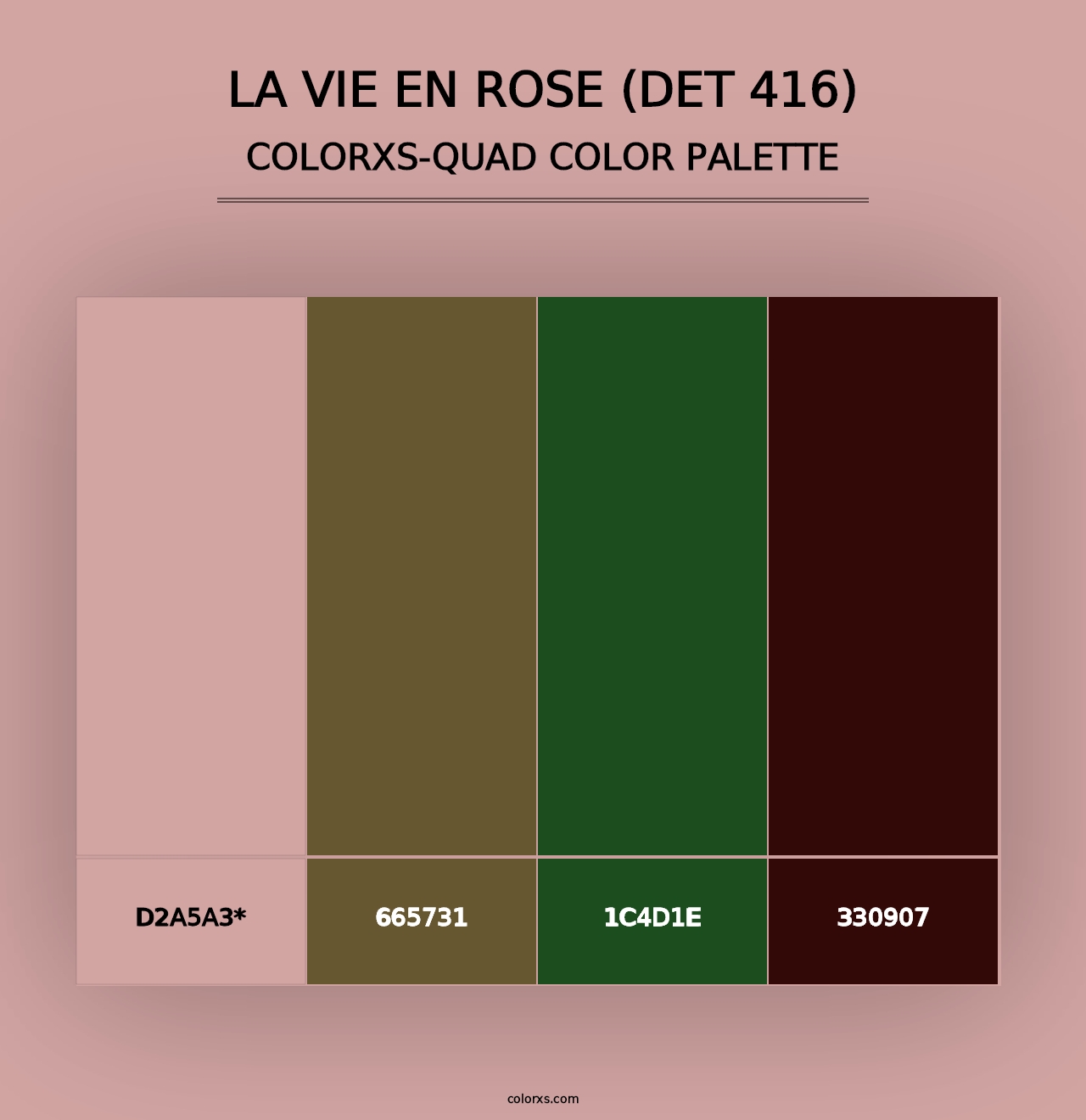 La Vie en Rose (DET 416) - Colorxs Quad Palette