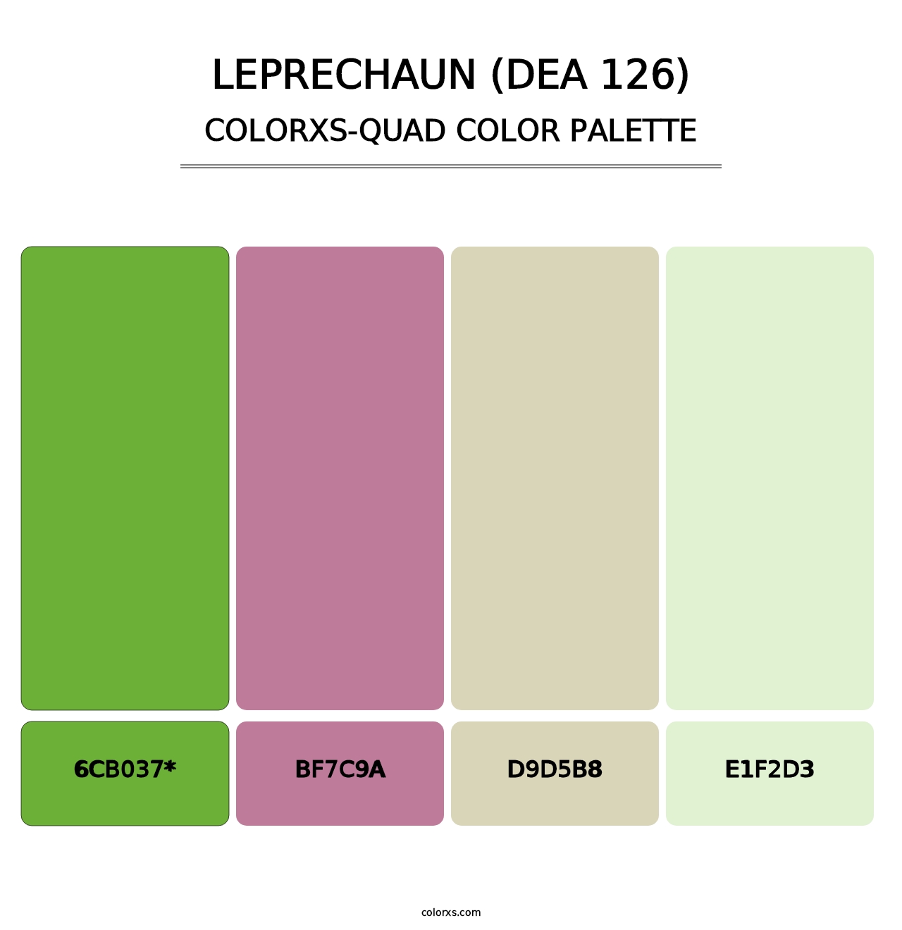 Leprechaun (DEA 126) - Colorxs Quad Palette