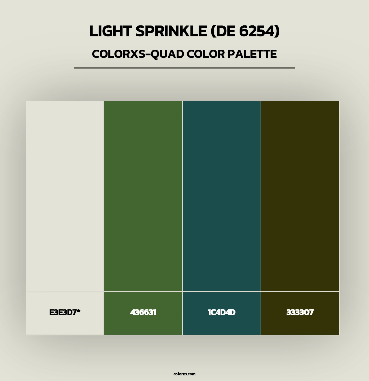 Light Sprinkle (DE 6254) - Colorxs Quad Palette