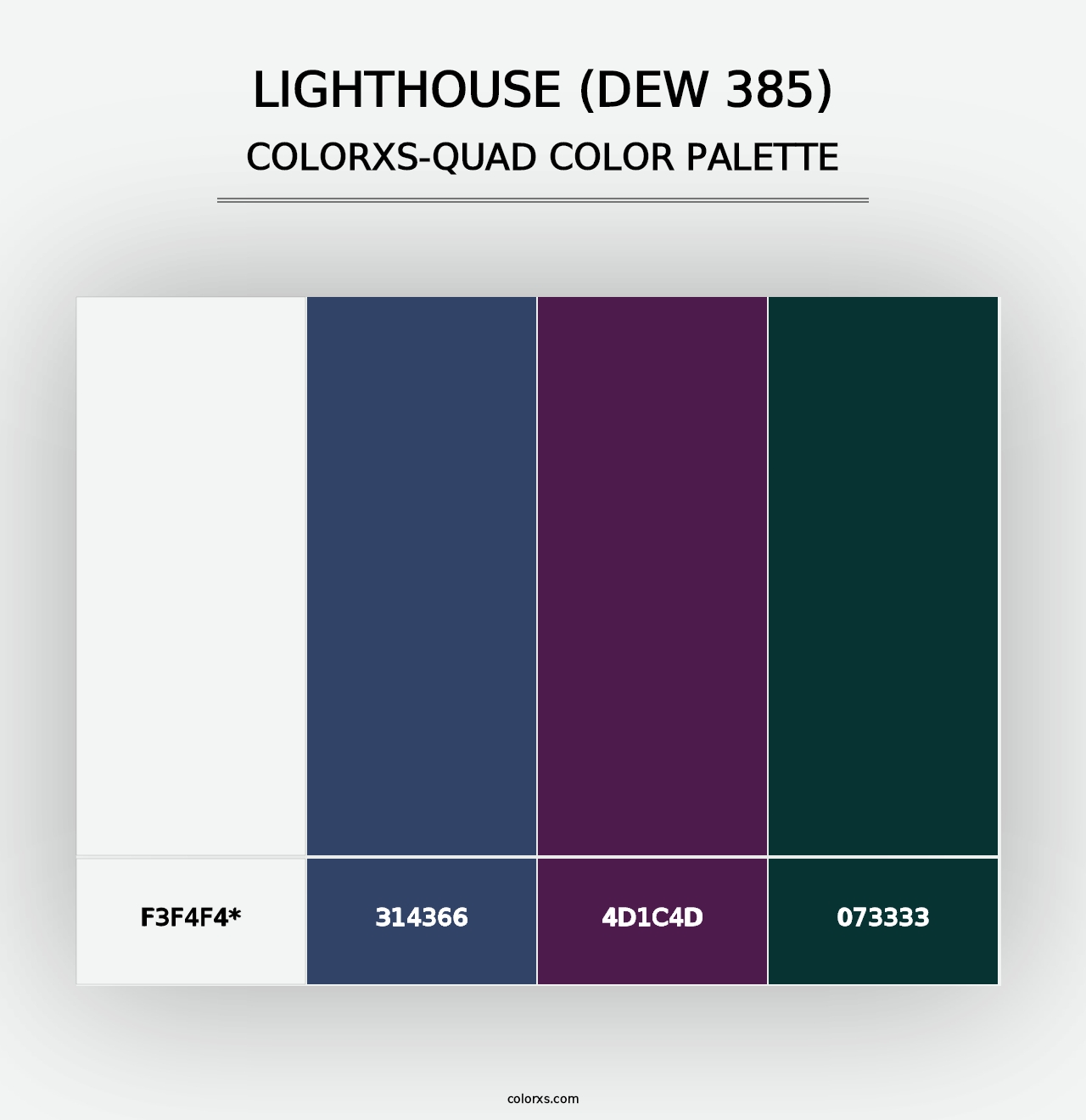 Lighthouse (DEW 385) - Colorxs Quad Palette