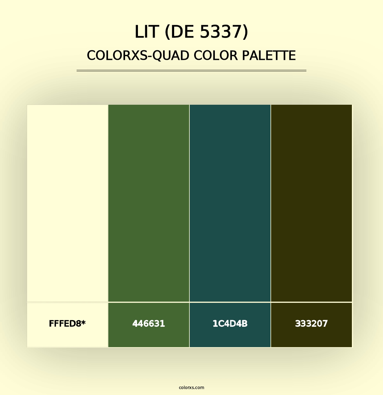 Lit (DE 5337) - Colorxs Quad Palette