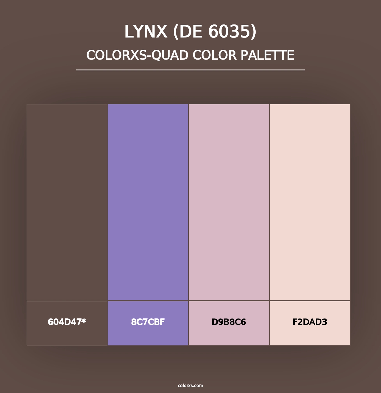 Lynx (DE 6035) - Colorxs Quad Palette