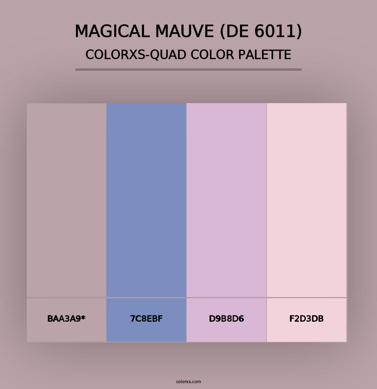 Magical Mauve (DE 6011) - Colorxs Quad Palette