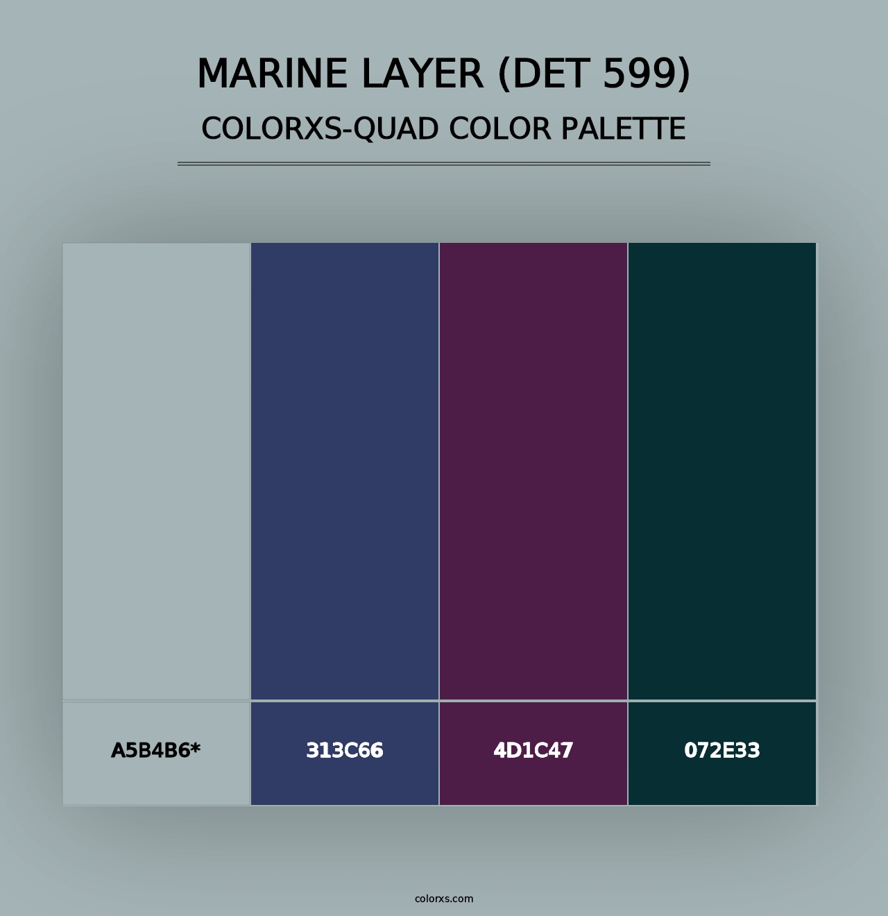 Marine Layer (DET 599) - Colorxs Quad Palette