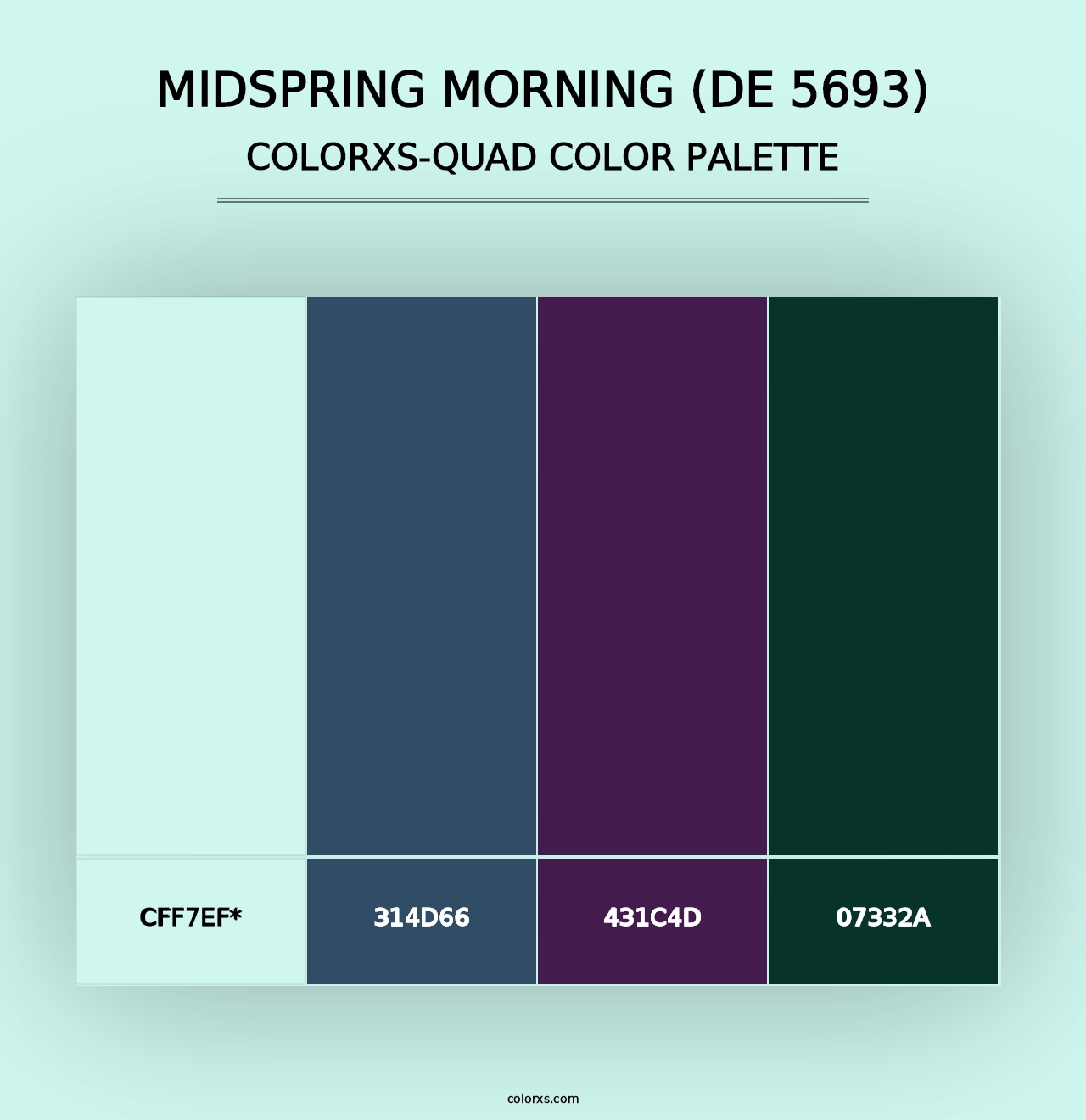 Midspring Morning (DE 5693) - Colorxs Quad Palette