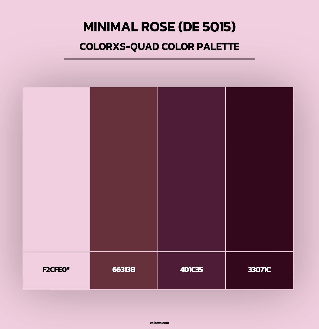 Minimal Rose (DE 5015) - Colorxs Quad Palette