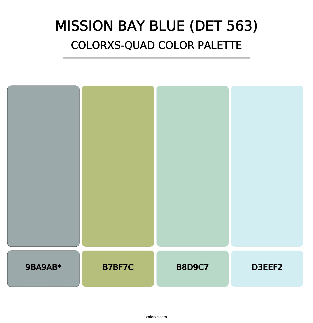 Mission Bay Blue (DET 563) - Colorxs Quad Palette