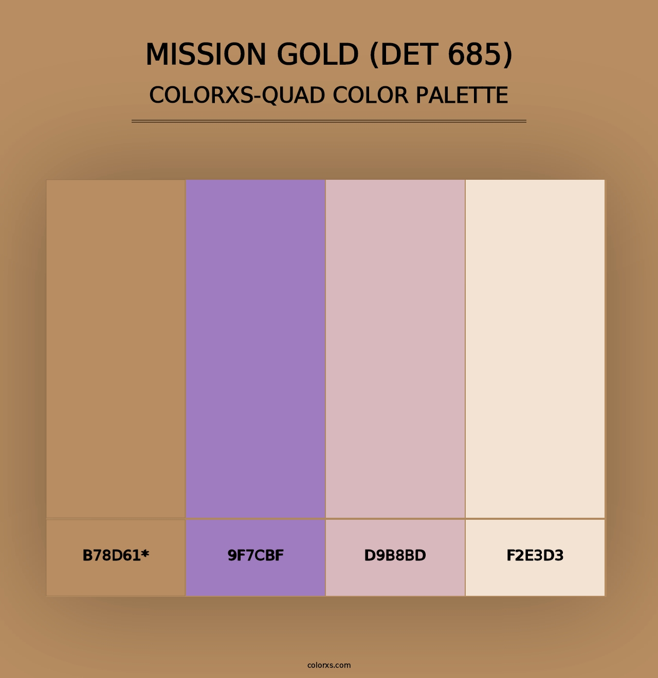 Mission Gold (DET 685) - Colorxs Quad Palette