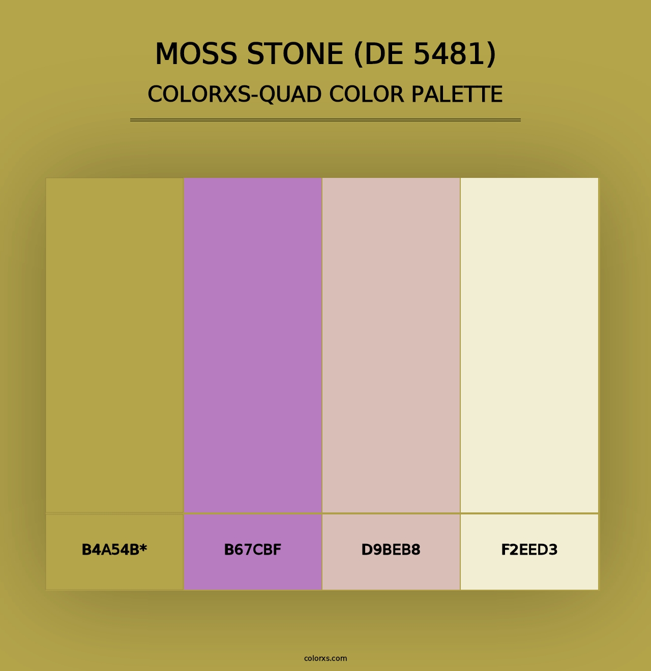 Moss Stone (DE 5481) - Colorxs Quad Palette