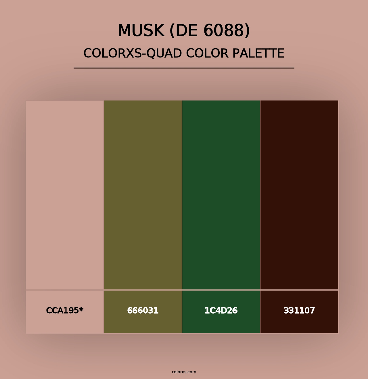 Musk (DE 6088) - Colorxs Quad Palette