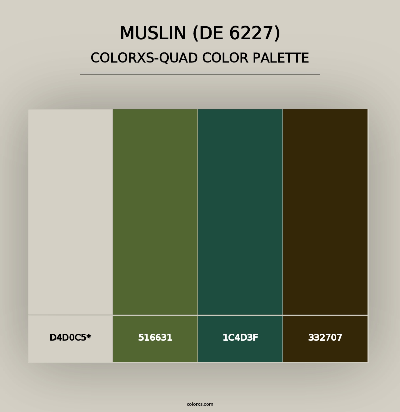 Muslin (DE 6227) - Colorxs Quad Palette