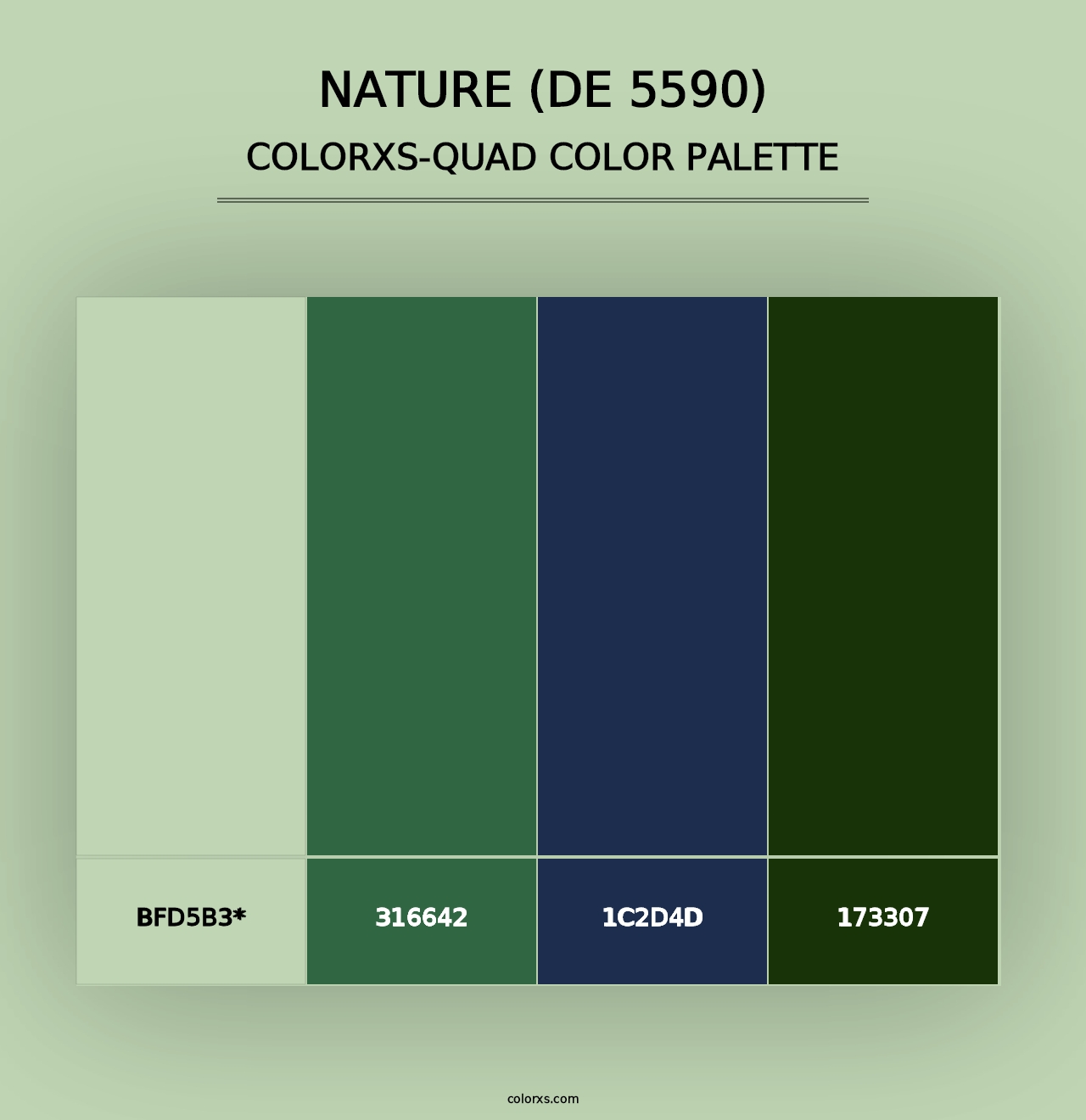 Nature (DE 5590) - Colorxs Quad Palette