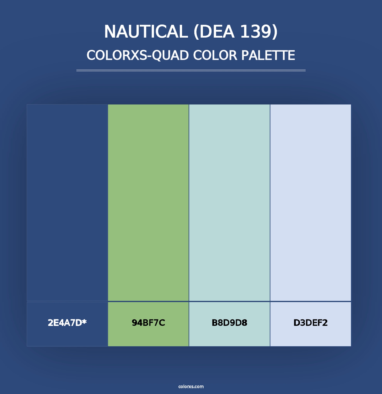 Nautical (DEA 139) - Colorxs Quad Palette