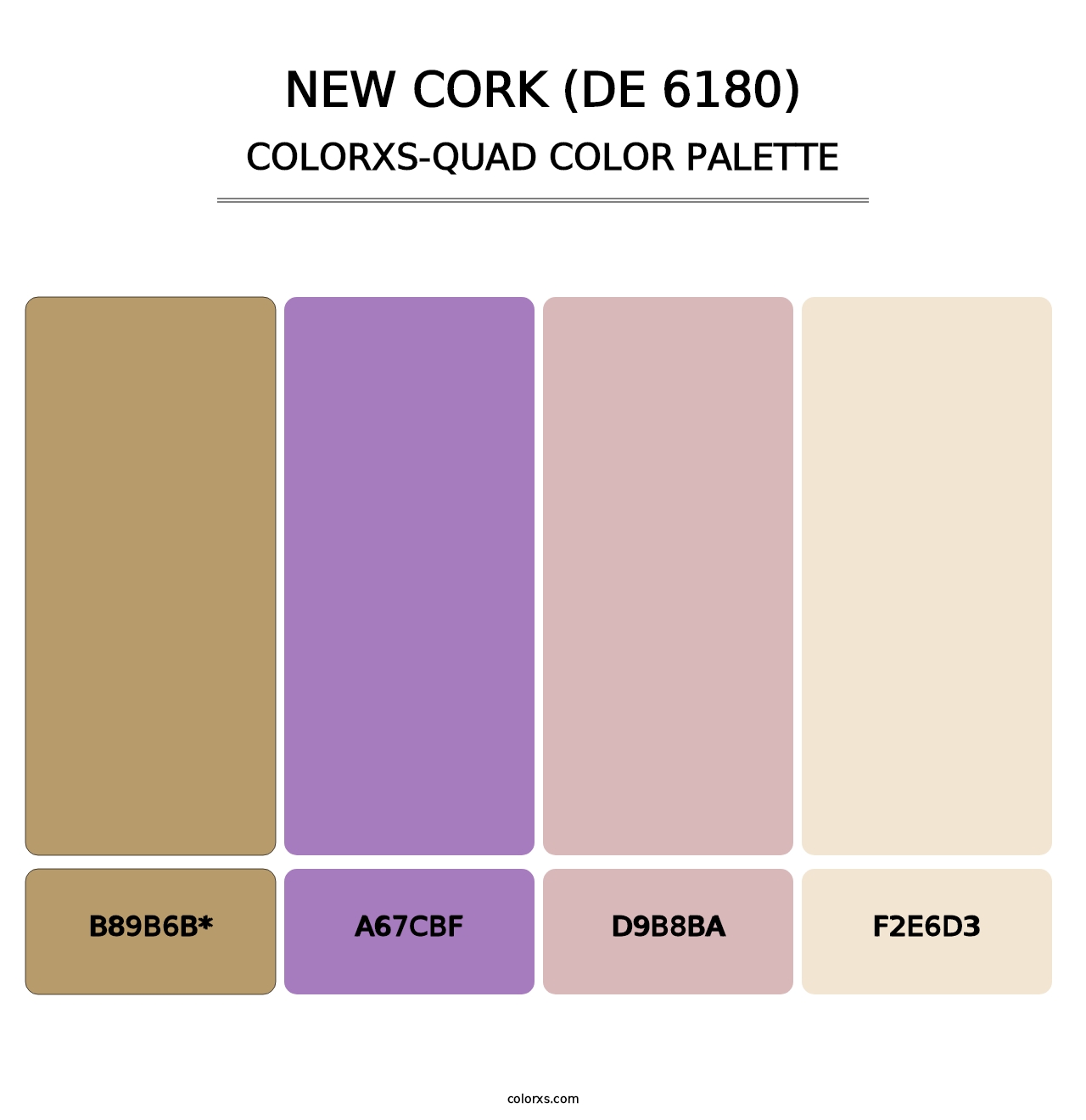 New Cork (DE 6180) - Colorxs Quad Palette