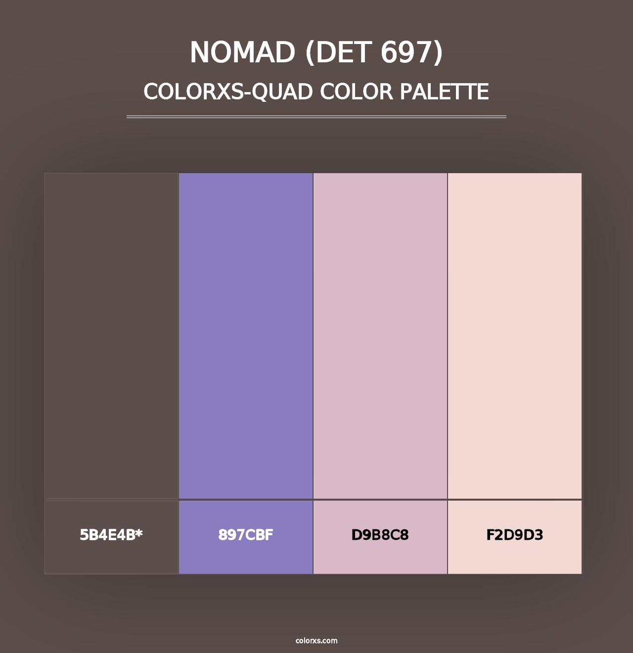 Nomad (DET 697) - Colorxs Quad Palette